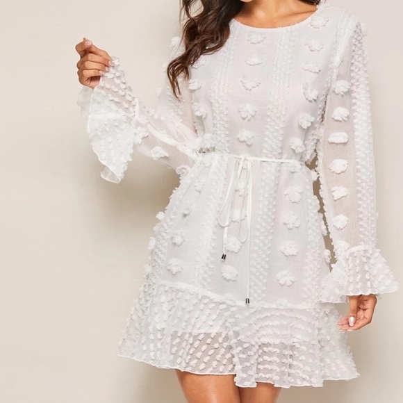 New Pom Pom Bohemian Summer Vaca Mini Dress - Picture 2 of 8